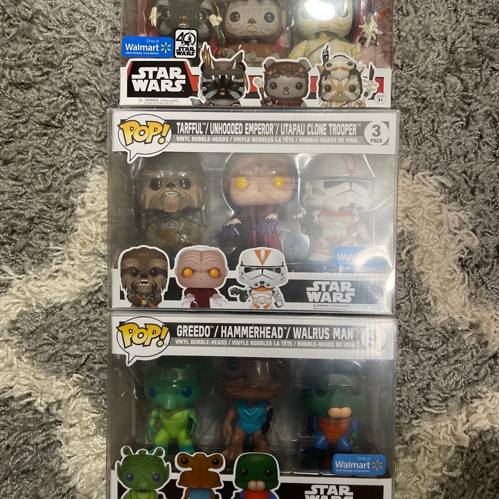 Funko Pop Star Wars Walmart 3 Pack